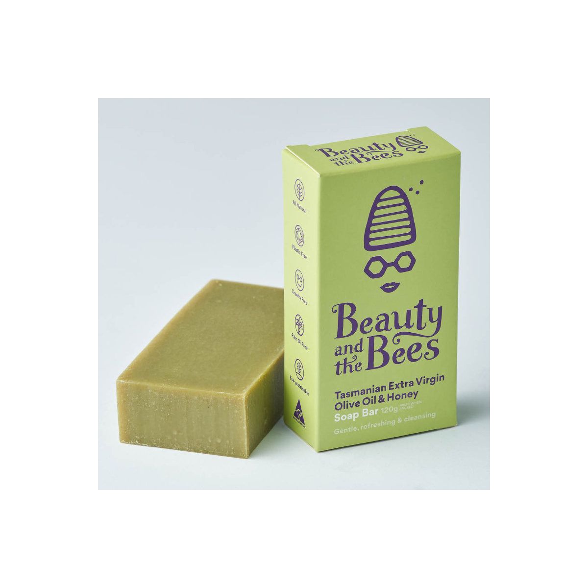 Buy Beauty and the Bees Soap Bar Extra Virgin Olive Oil 120g Online