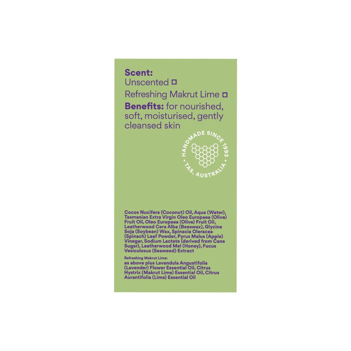 Beauty and the Bees Soap Bar Extra Virgin Olive Oil 120g