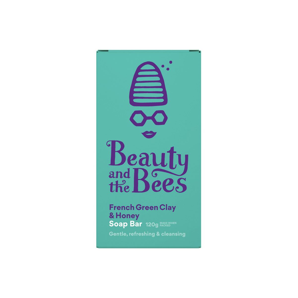 Beauty and the Bees Soap Bar French Green Clay & Leatherwood Honey 120g
