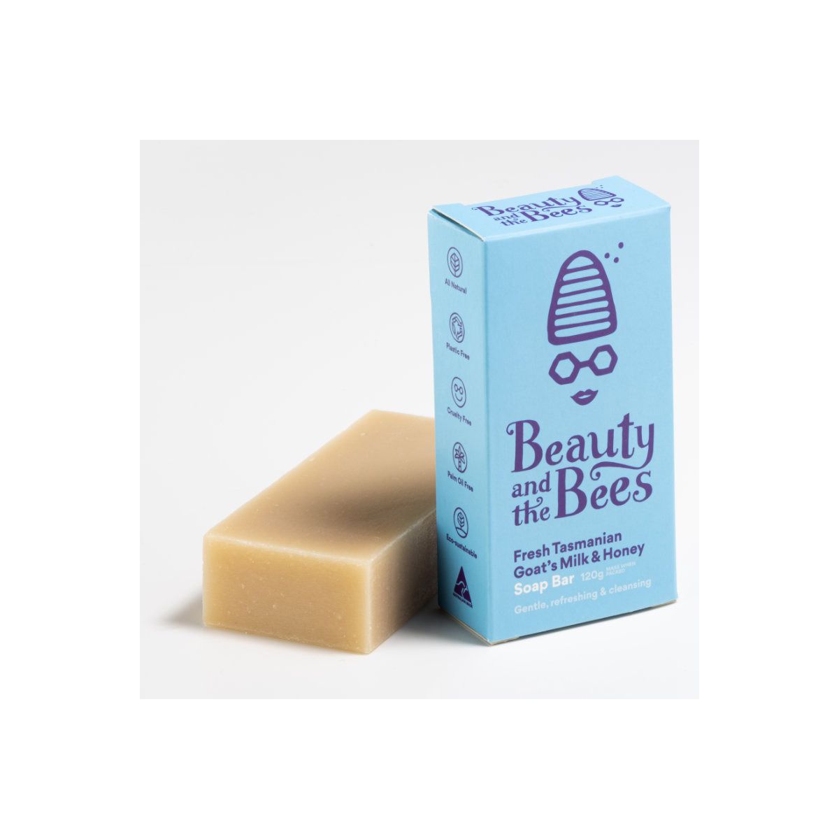 Buy Beauty and the Bees Soap Bar Fresh Tasmanian Goat's Milk 120g Online