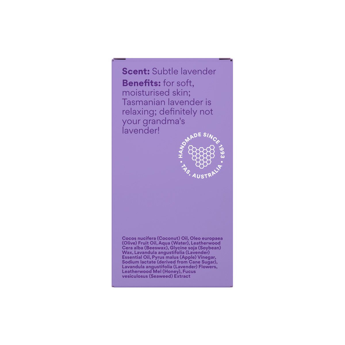 Beauty and the Bees Soap Bar Tasmanian Lavender Flower 120g
