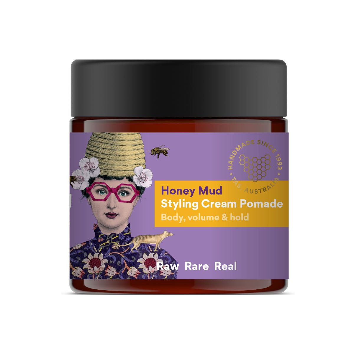 Beauty and the Bees Styling Cream Pomade Honey Mud 60ml