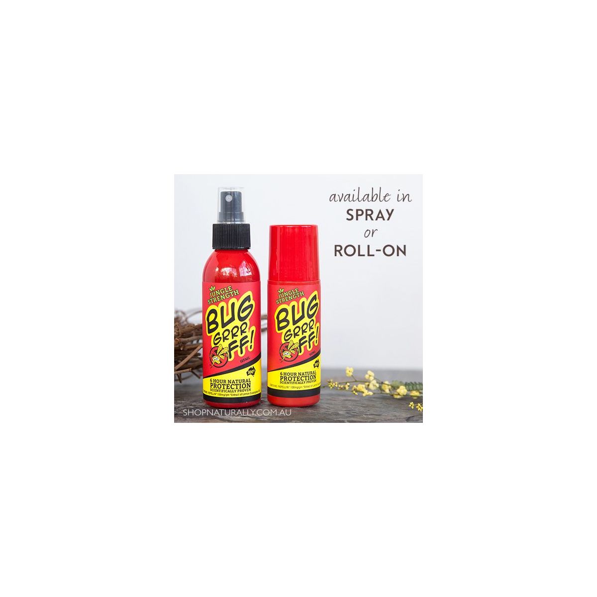 Bug-grrr Off Natural Insect Protection Jungle Strength Spray 100ml