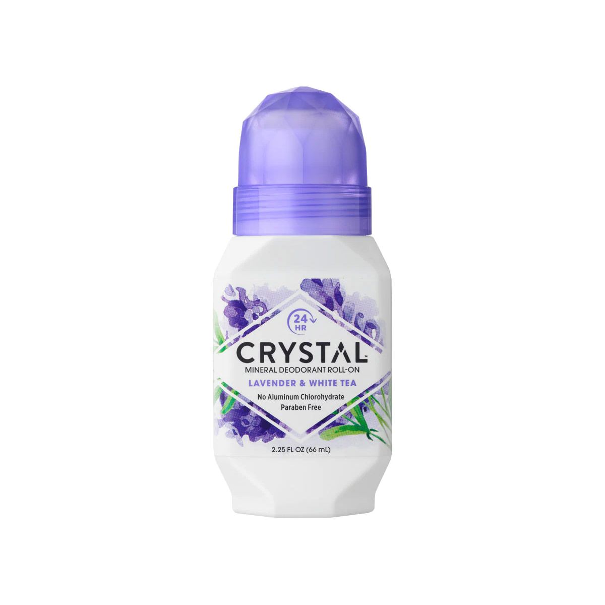 Buy Crystal Mineral Deodorant Roll On Lavender & White Tea Online