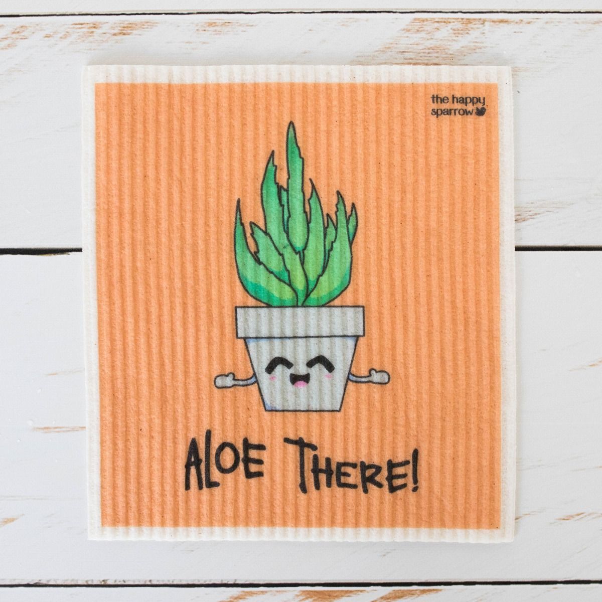 The Happy Sparrow Compostable Dish Cloth LOL 4 Pack