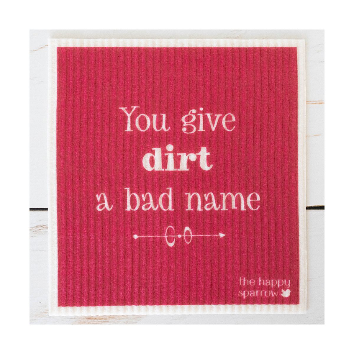The Happy Sparrow Compostable Dish Cloth Song Puns 12 Pack