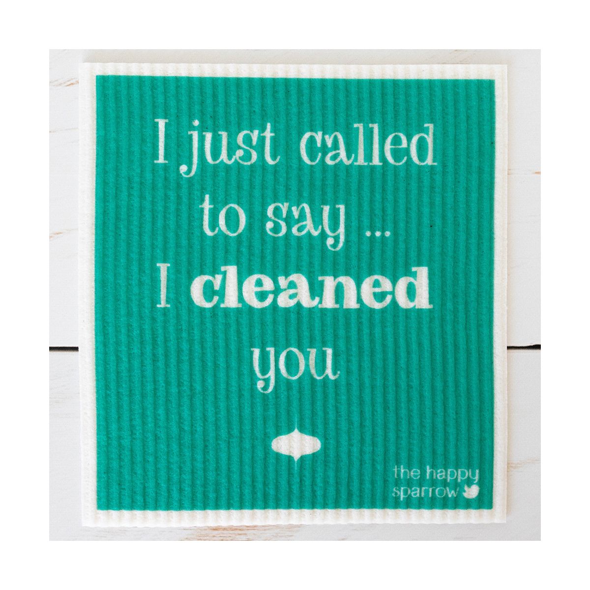 The Happy Sparrow Compostable Dish Cloth Song Puns 12 Pack