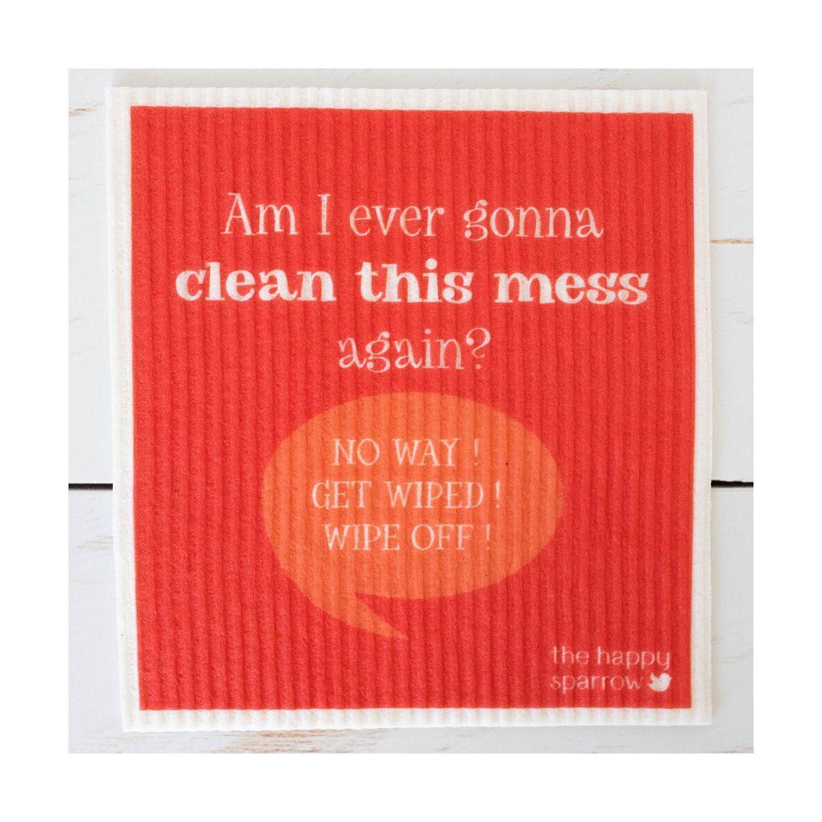 The Happy Sparrow Compostable Dish Cloth Song Puns 12 Pack