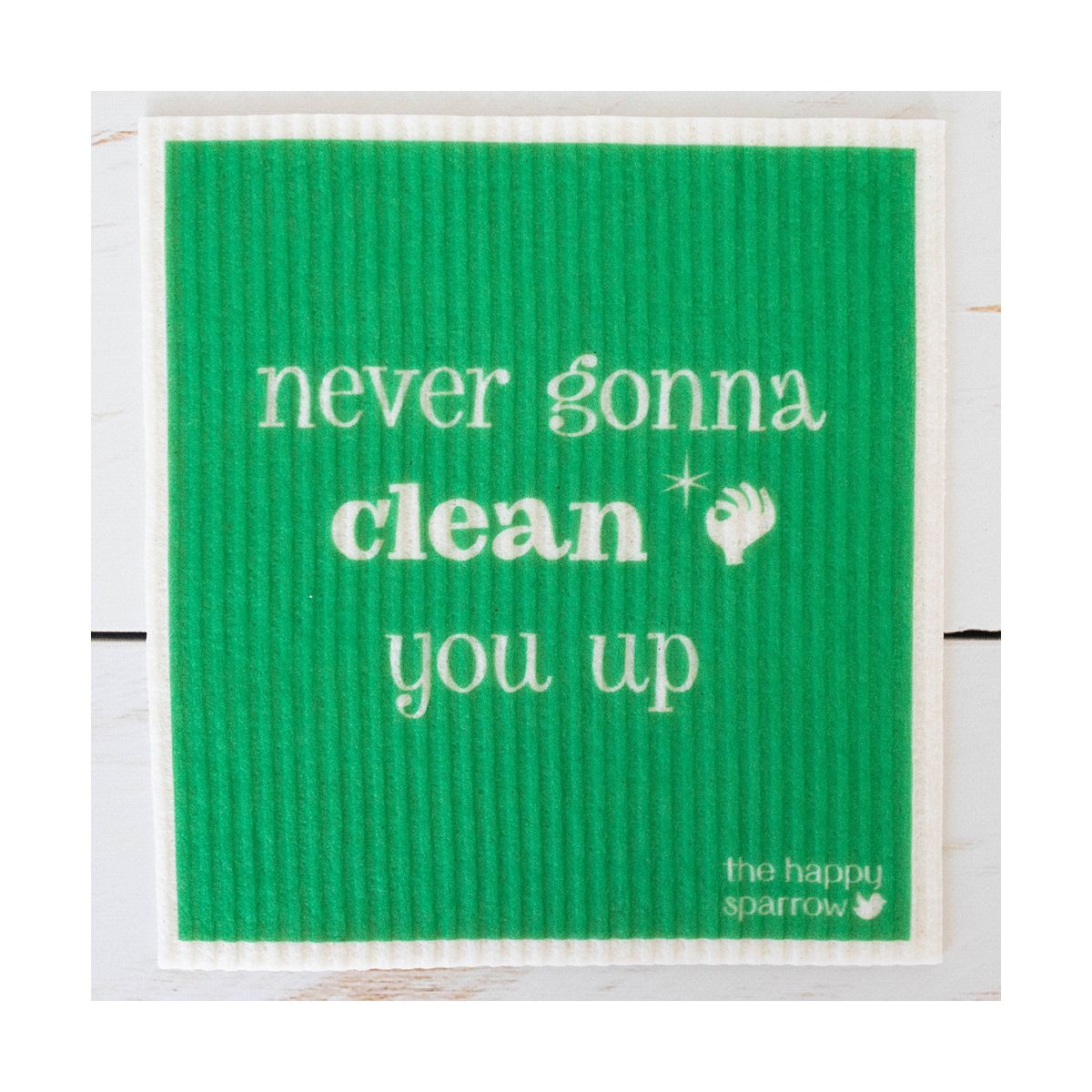 The Happy Sparrow Compostable Dish Cloth Song Puns 12 Pack