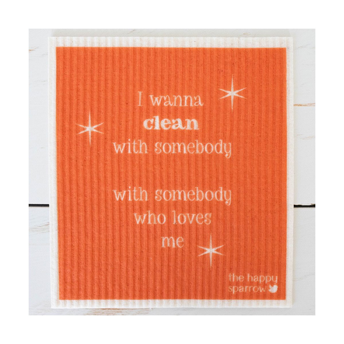 The Happy Sparrow Compostable Dish Cloth Song Puns 12 Pack