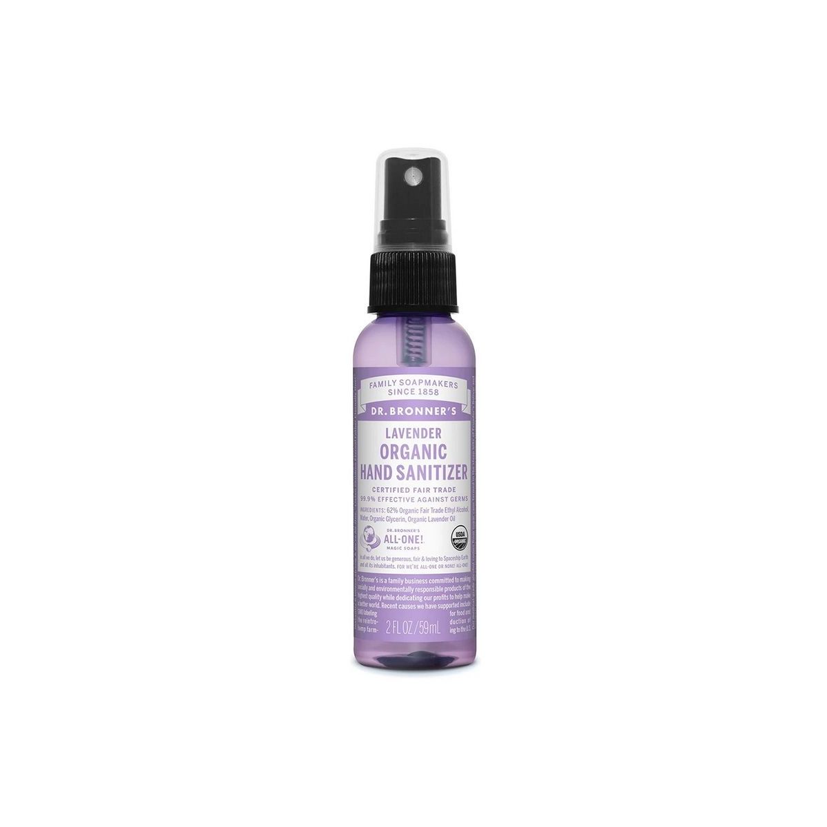 Buy Dr Bronner's Organic Hand Sanitiser Spray Lavender Online