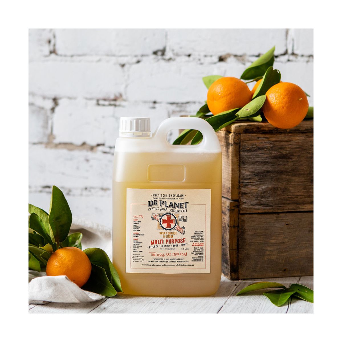Buy Dr Planet Sweet Orange & Litsea Castile Soap 2.5L