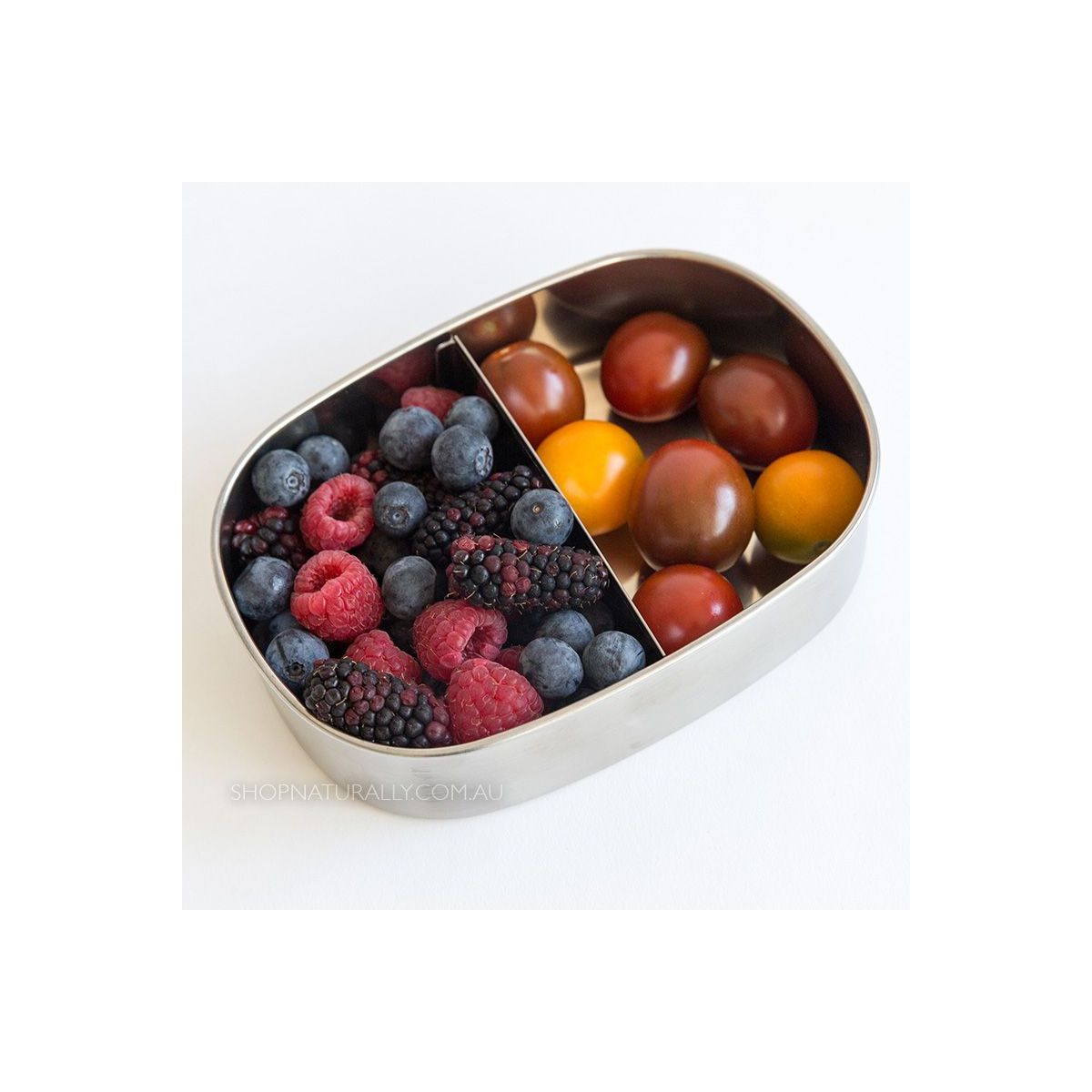 Buy Ever Eco Stainless Steel 2 Compartment Bento Snack Box Online