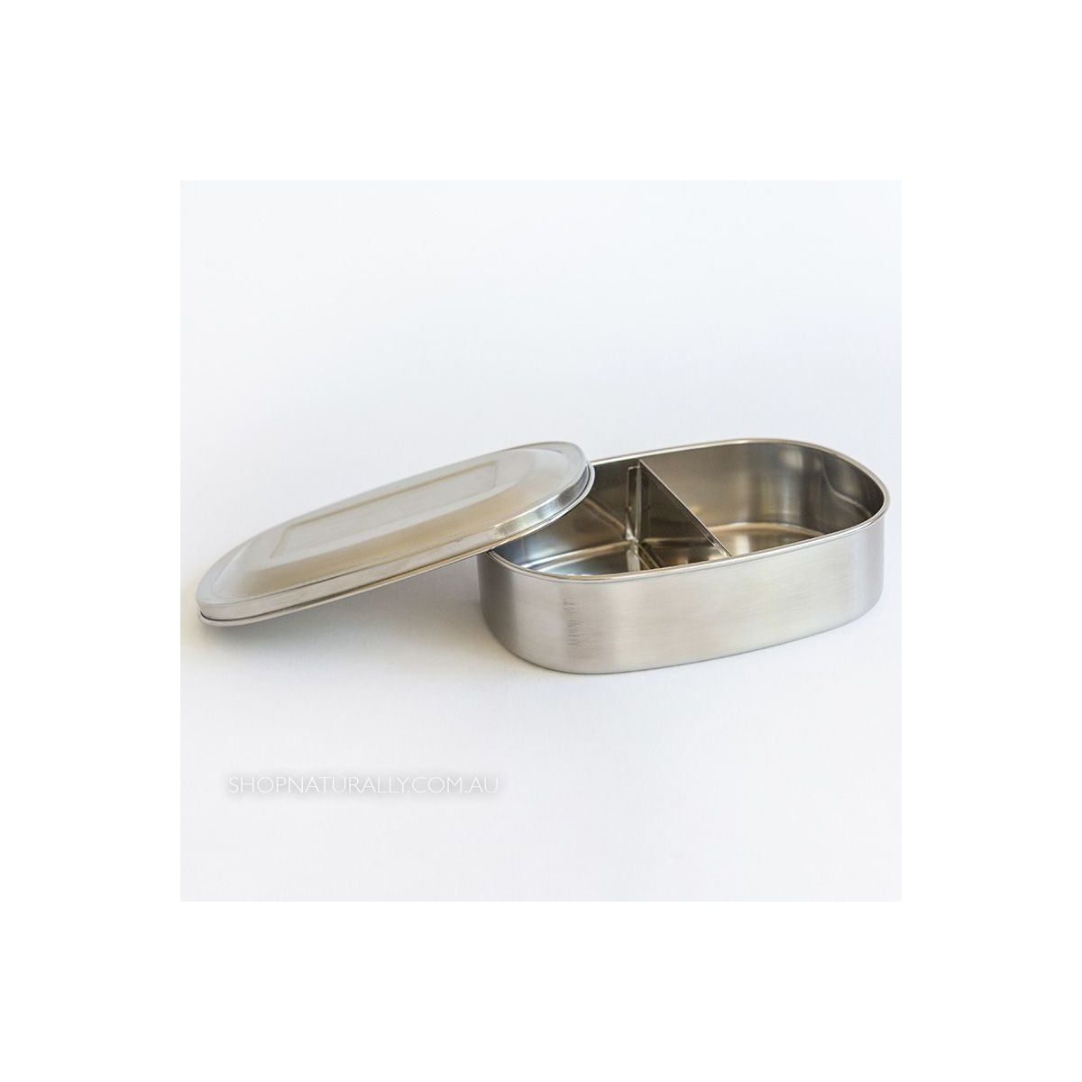 Ever Eco Stainless Steel 2 Compartment Bento Snack Box