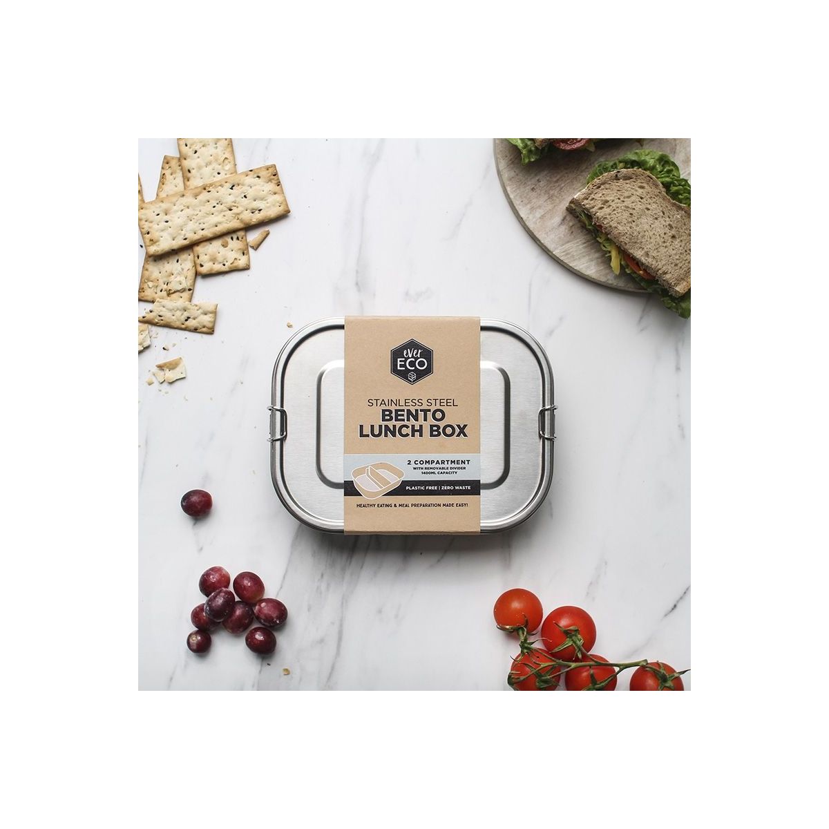 Ever Eco Stainless Steel Bento Box 1400ml
