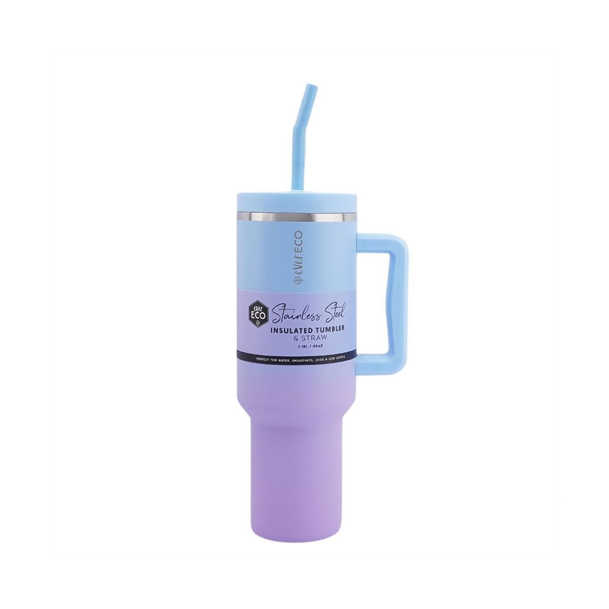 Ever Eco Insulated Tumbler with Handle & Straw Balance 1.18L