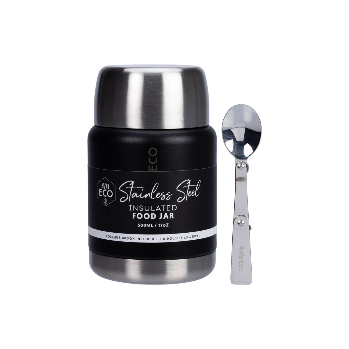Buy Ever Eco Insulated Food Jar 500ml Onyx online