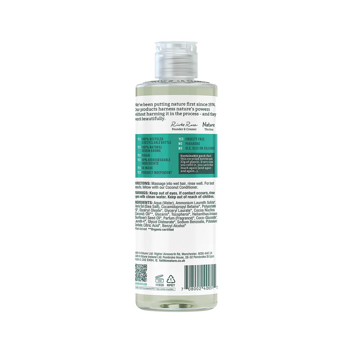 Faith In Nature Coconut Hydrating Shampoo 400ml