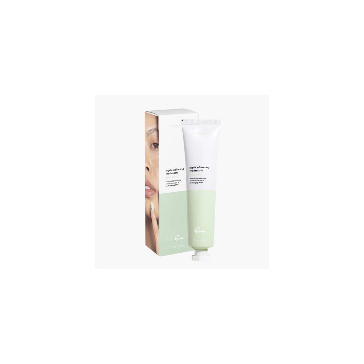 Gem Triple Whitening Toothpaste Crisp Mint 100g