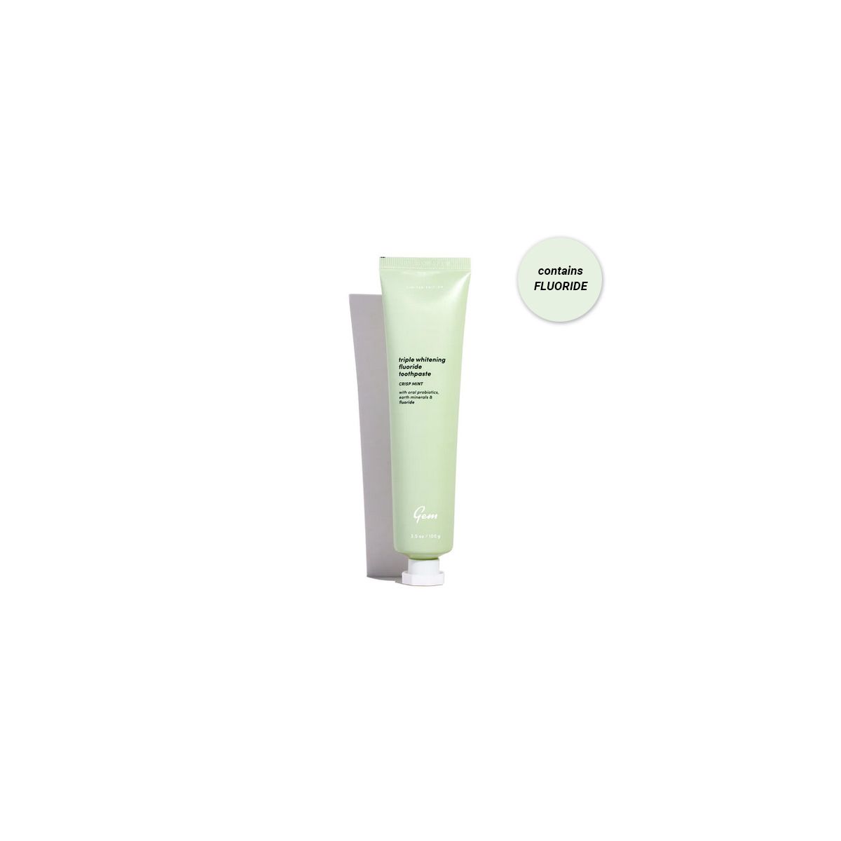 Buy Gem Triple Whitening Fluoride Toothpaste Crisp Mint Online