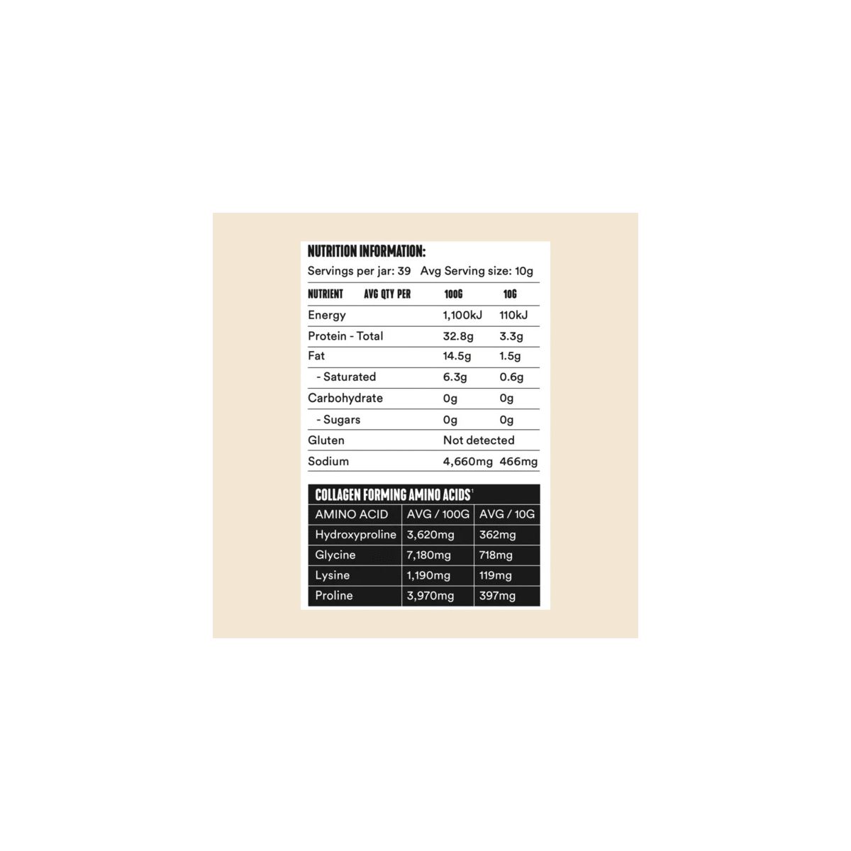 Gevity RX Bone Broth Body Glue Natural 390g