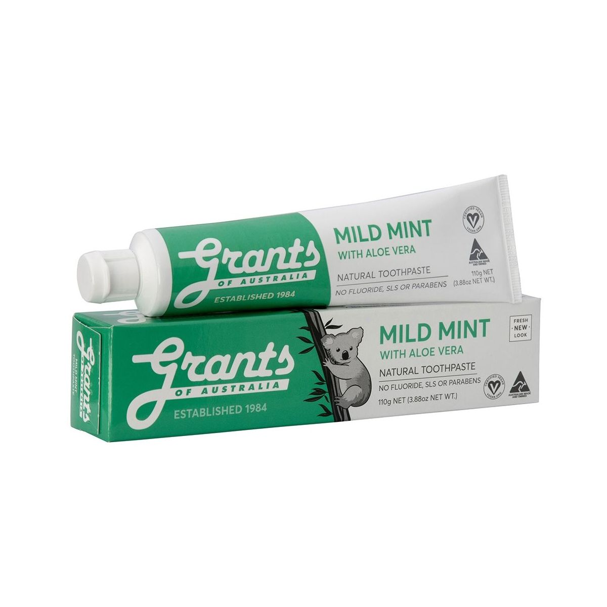 Buy Grants Natural Toothpaste Mild Mint Online