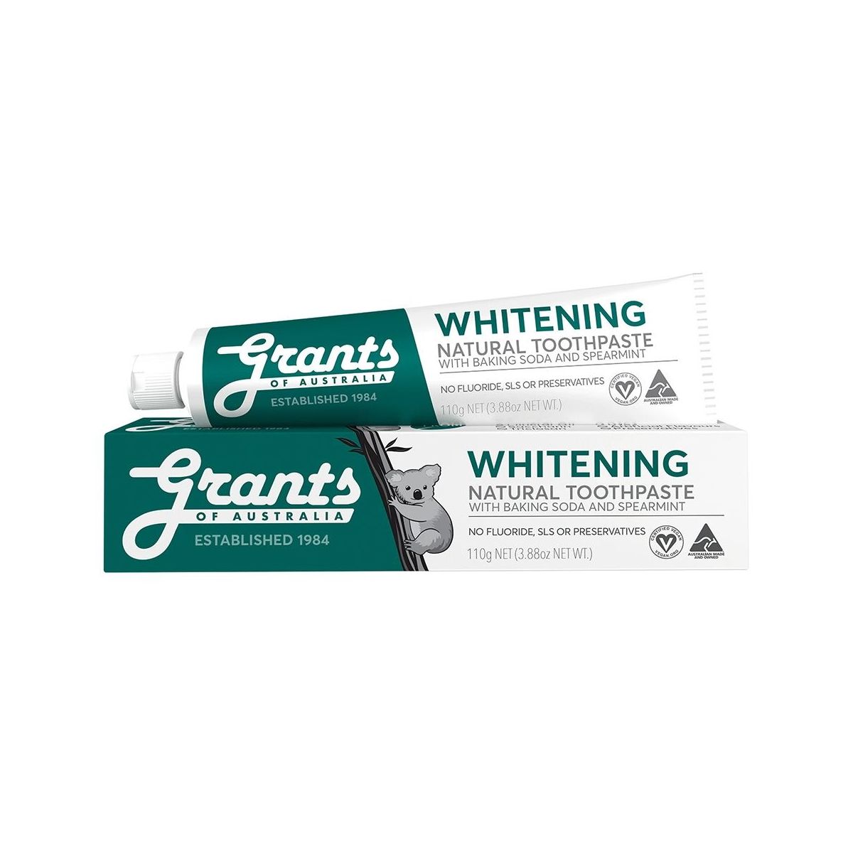 Buy Grants Natural Whitening Toothpaste Spearmint Online