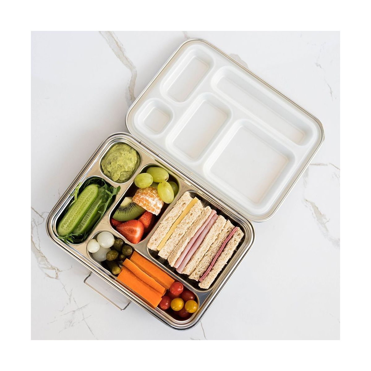 Buy The Happy Sparrow Bento Five Stainless Steel Bento Box Online