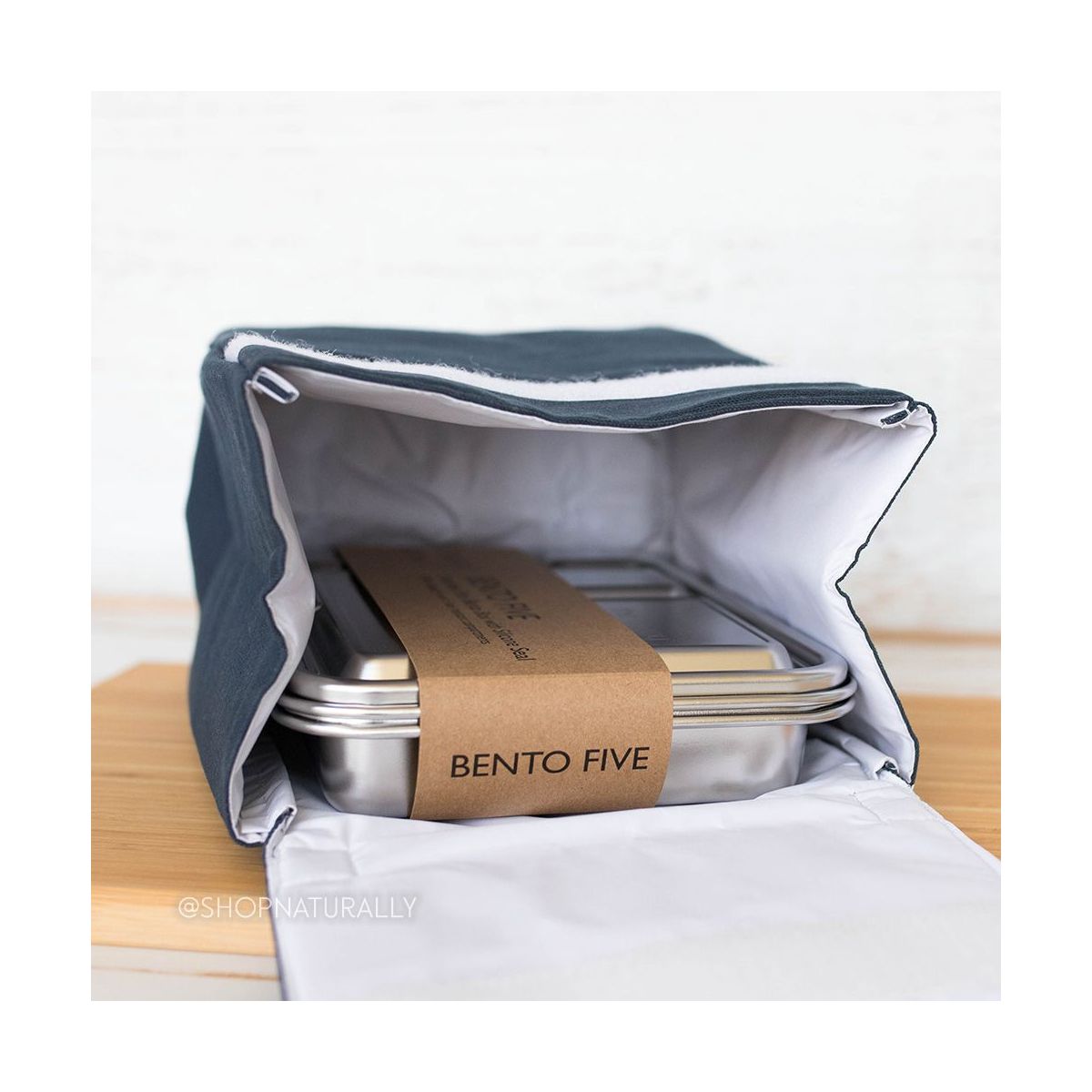 The Happy Sparrow Insulated Lunch Bag Navy