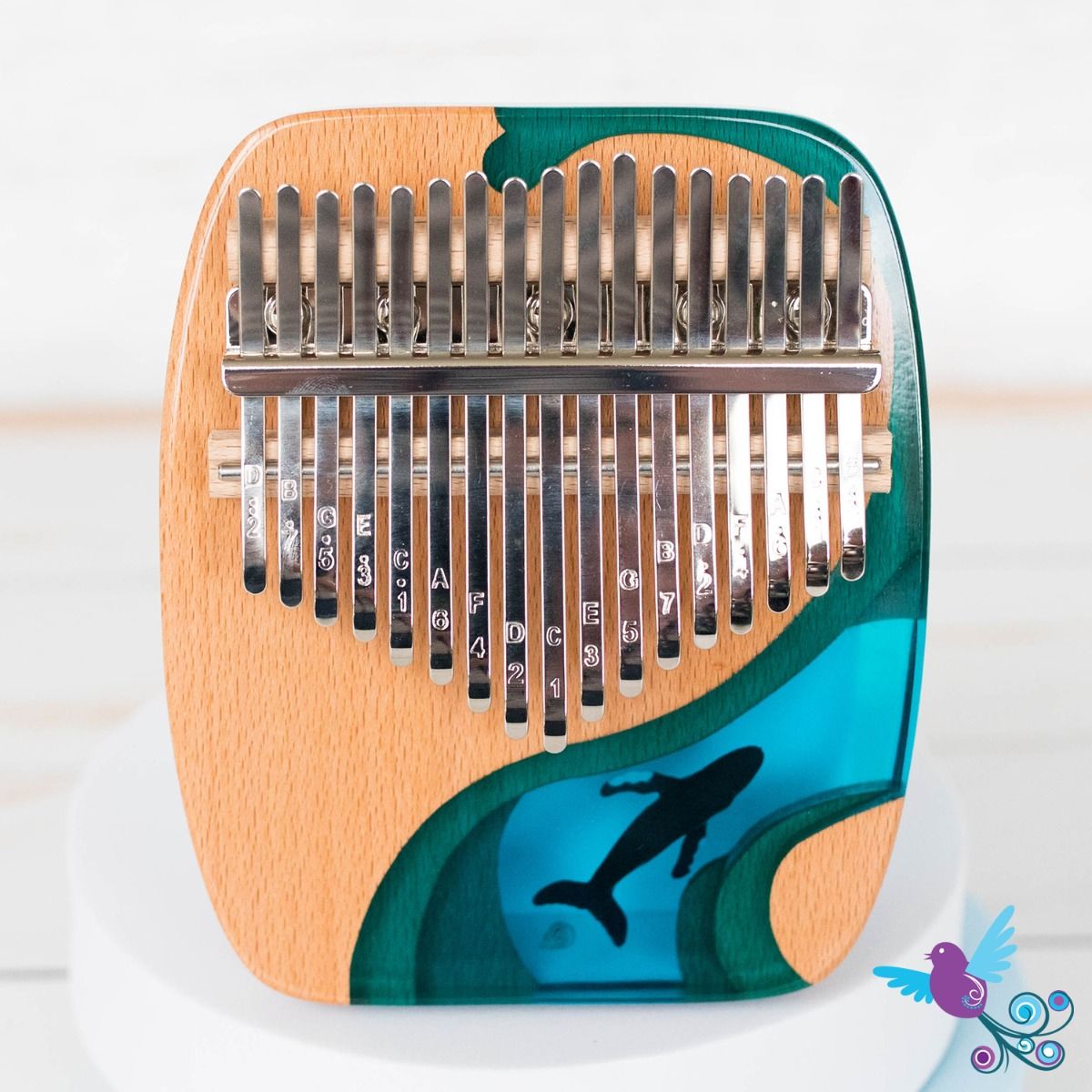 Hluru Kalimba 17 Key Whale in C Major