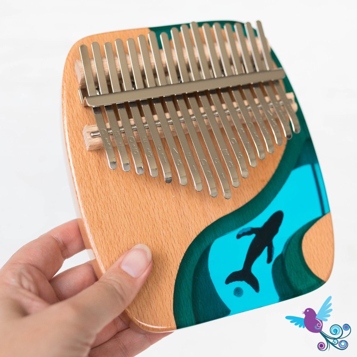 Hluru Kalimba 17 Key Whale in C Major