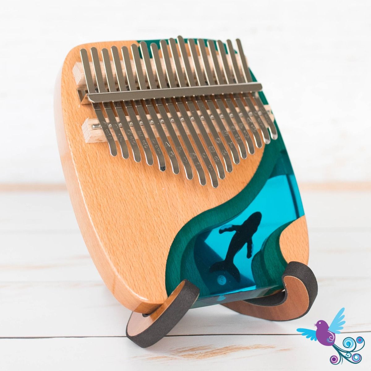 Hluru Kalimba 17 Key Whale in C Major