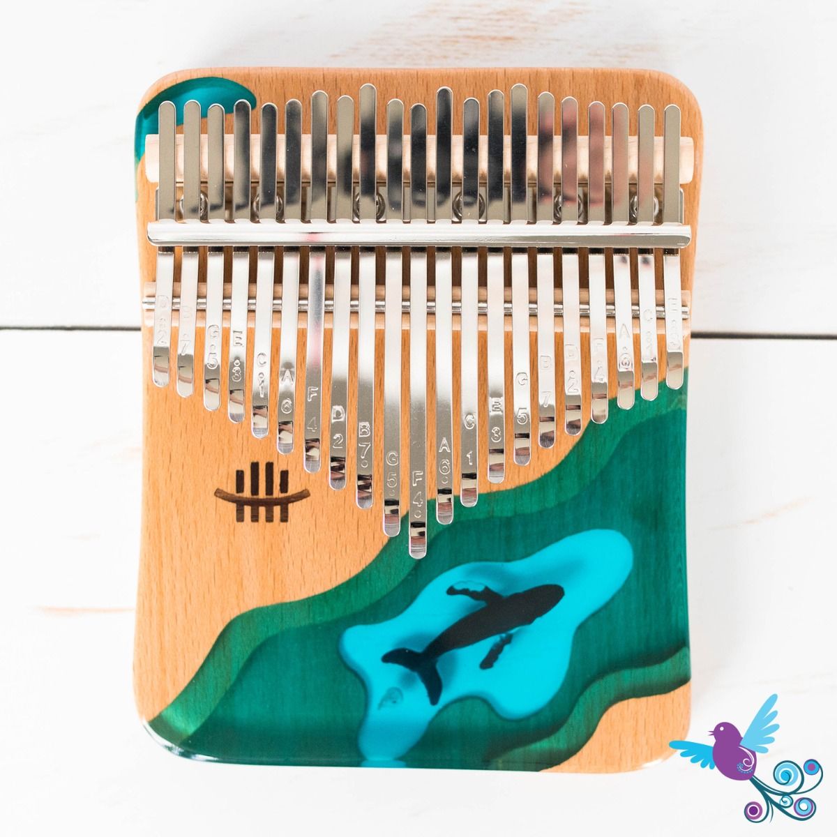 Hluru Kalimba 21 Key Whale in C Major