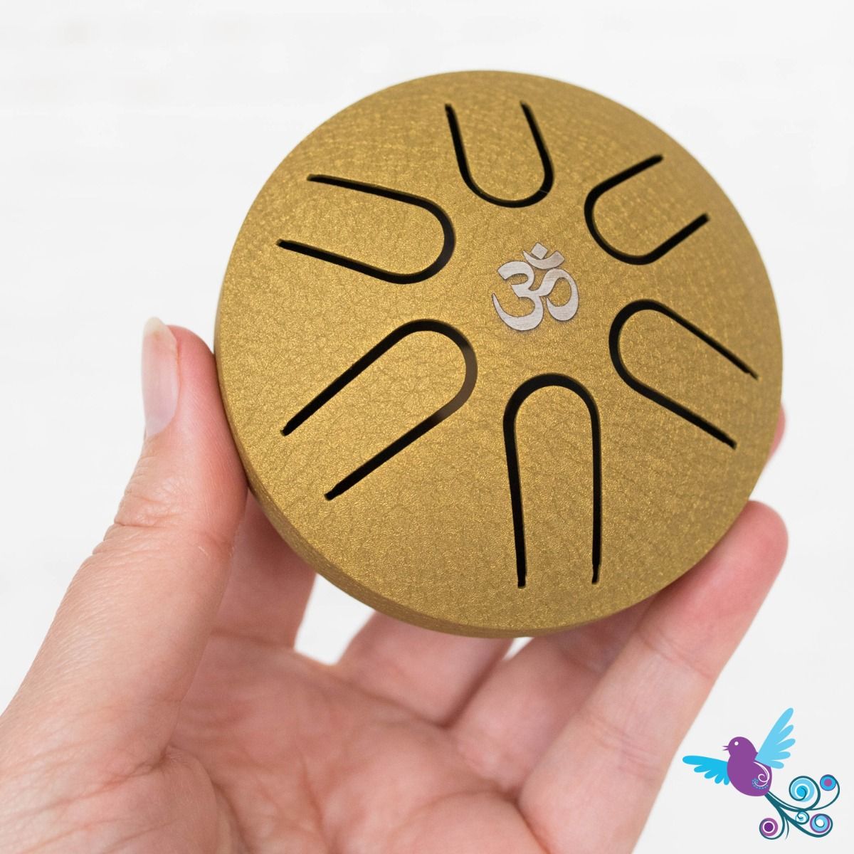 Hluru Mini Pentatonic Tongue Drum Gold