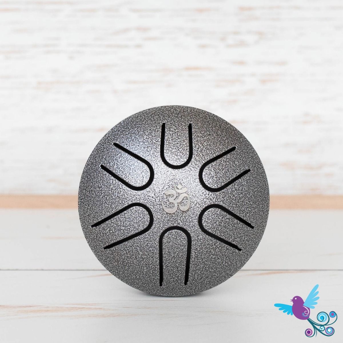 Hluru Mini Pentatonic Tongue Drum Silver