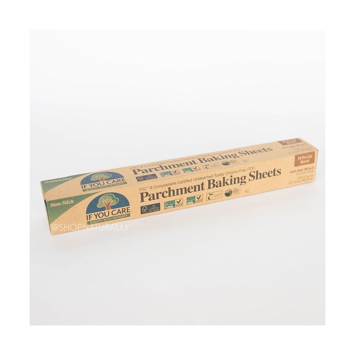 If You Care Unbleached Chlorine Free Parchment Baking Paper Sheets 24 Pack