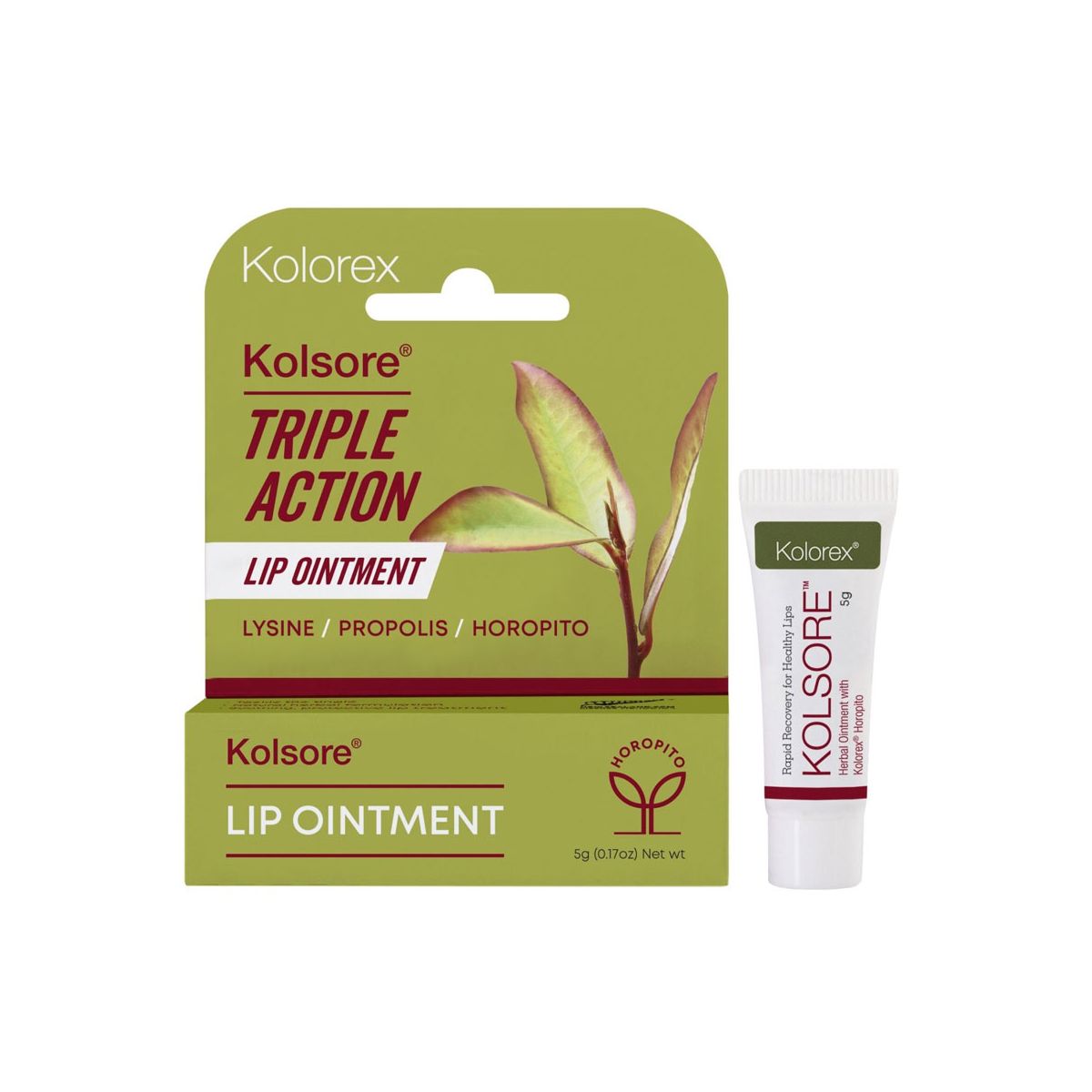Buy Kolorex Kolsore Triple Action Lip Ointment 5g Online