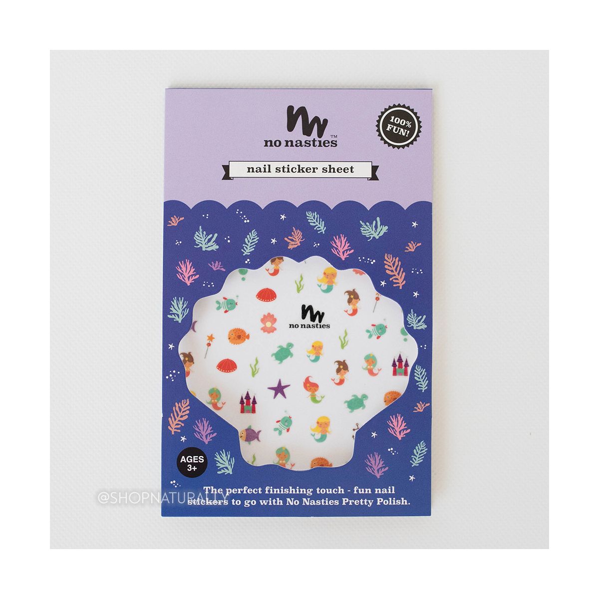 Buy No Nasties Nail Sticker Sheet Mermaid Online