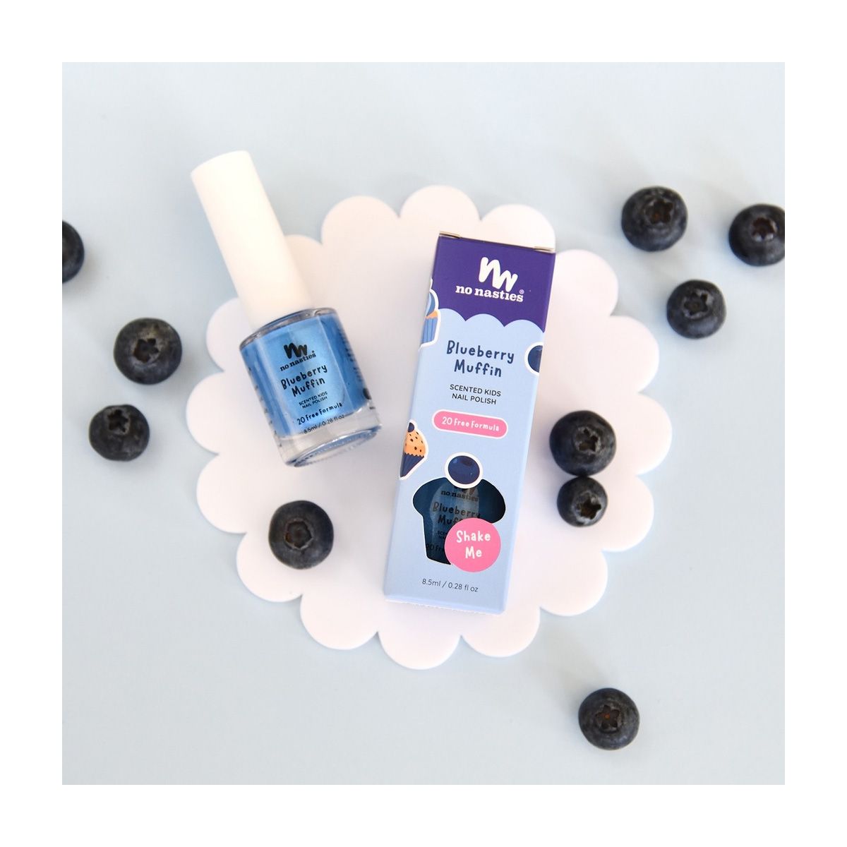 No Nasties Scented Nail Polish Blueberry Muffin 8.5ml