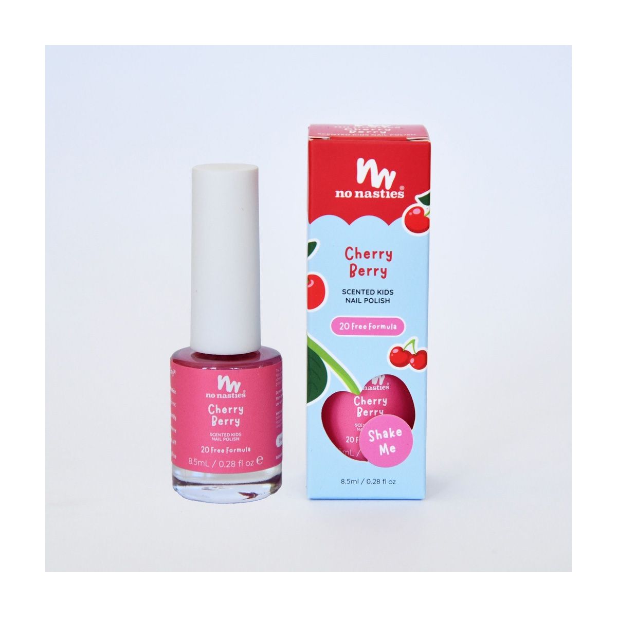 No Nasties Scented Nail Polish Cherry Berry 8.5ml
