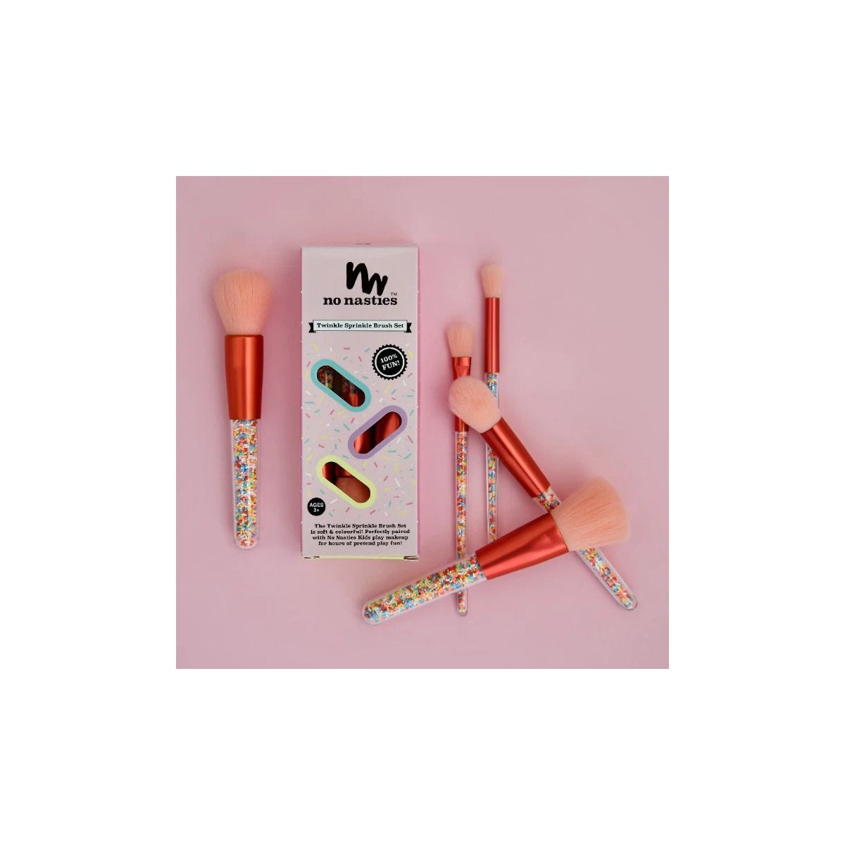 No Nasties Kids Twinkle Sprinkle Brush Set
