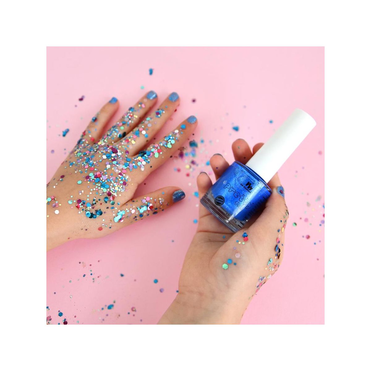 No Nasties Water Based Peelable Nail Polish Mermaid Blue