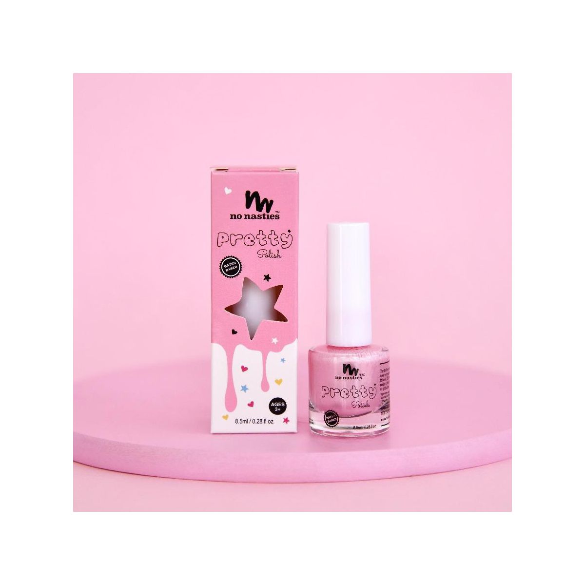 Buy No Nasties Water Based Peelable Nail Polish Pastel Pink Online