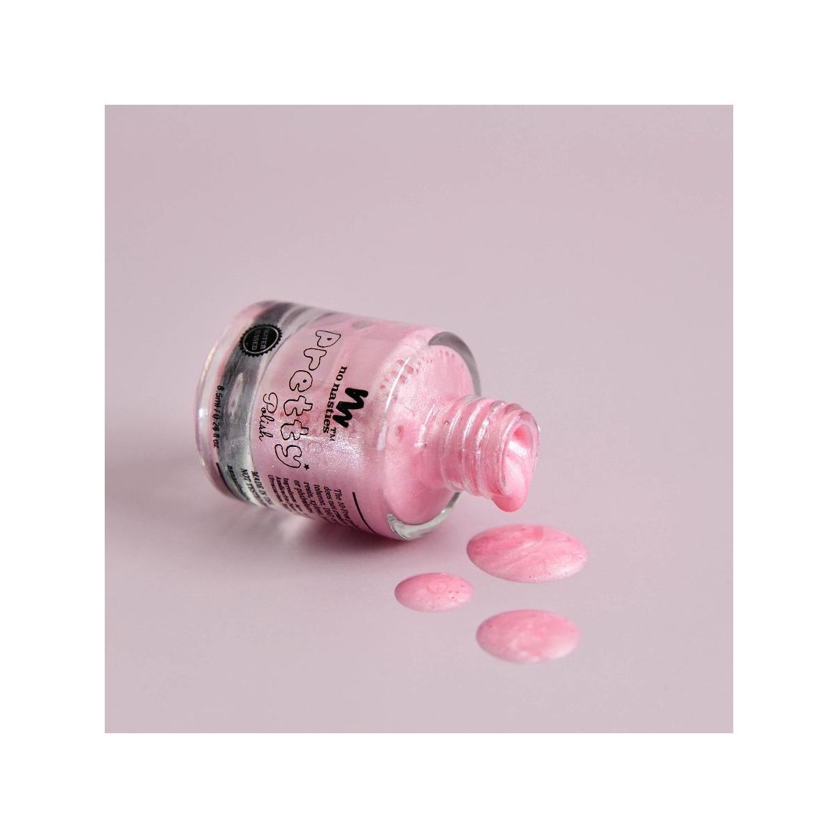 No Nasties Water Based Peelable Nail Polish Pastel Pink