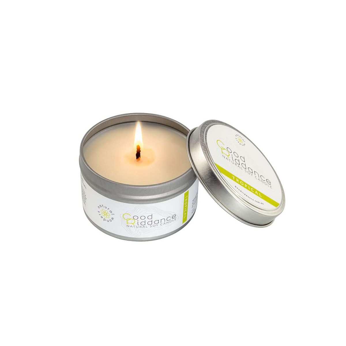 Natural Wonders Good Riddance Tropical Candle Tin 165g