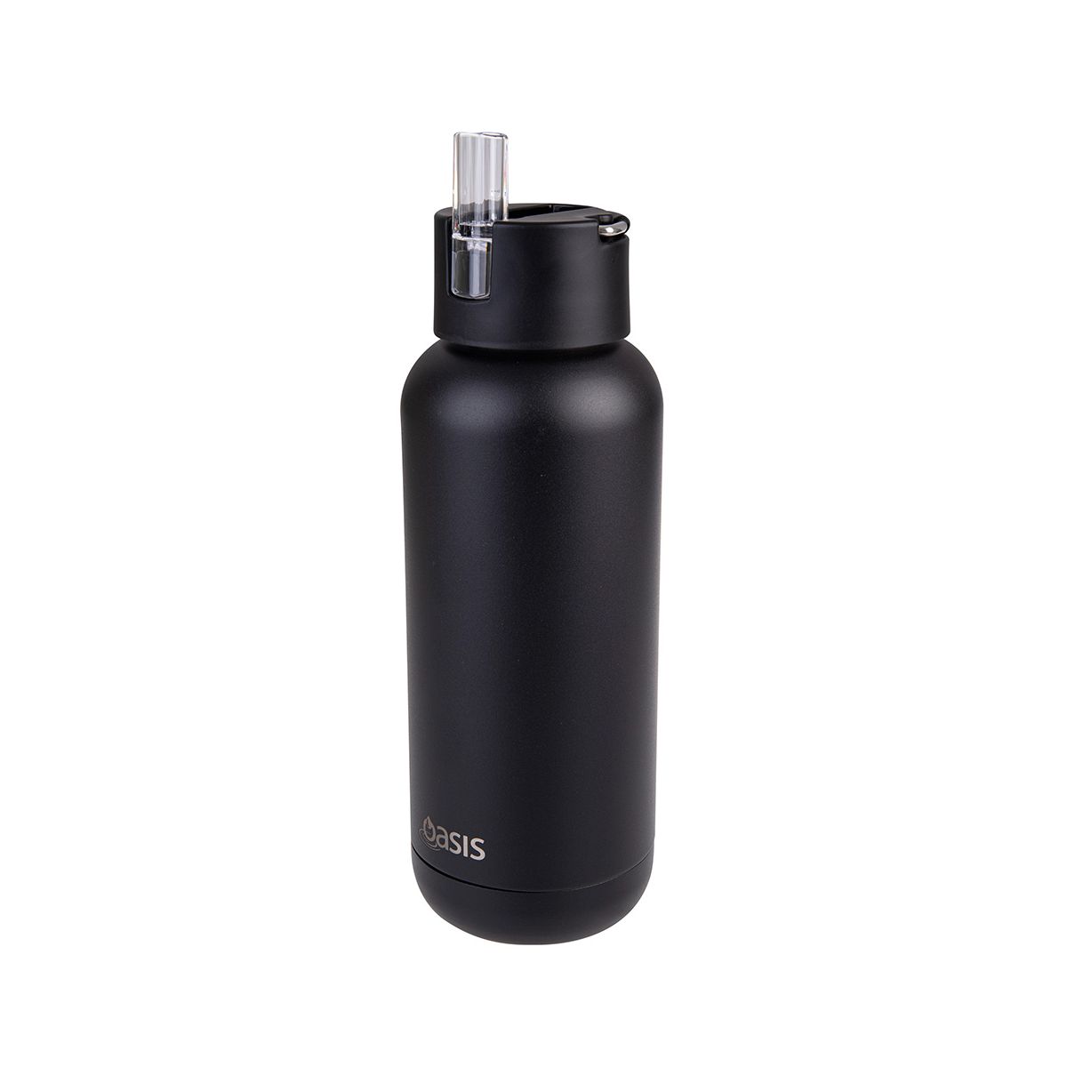 Oasis 1L Moda insulated water bottle in black