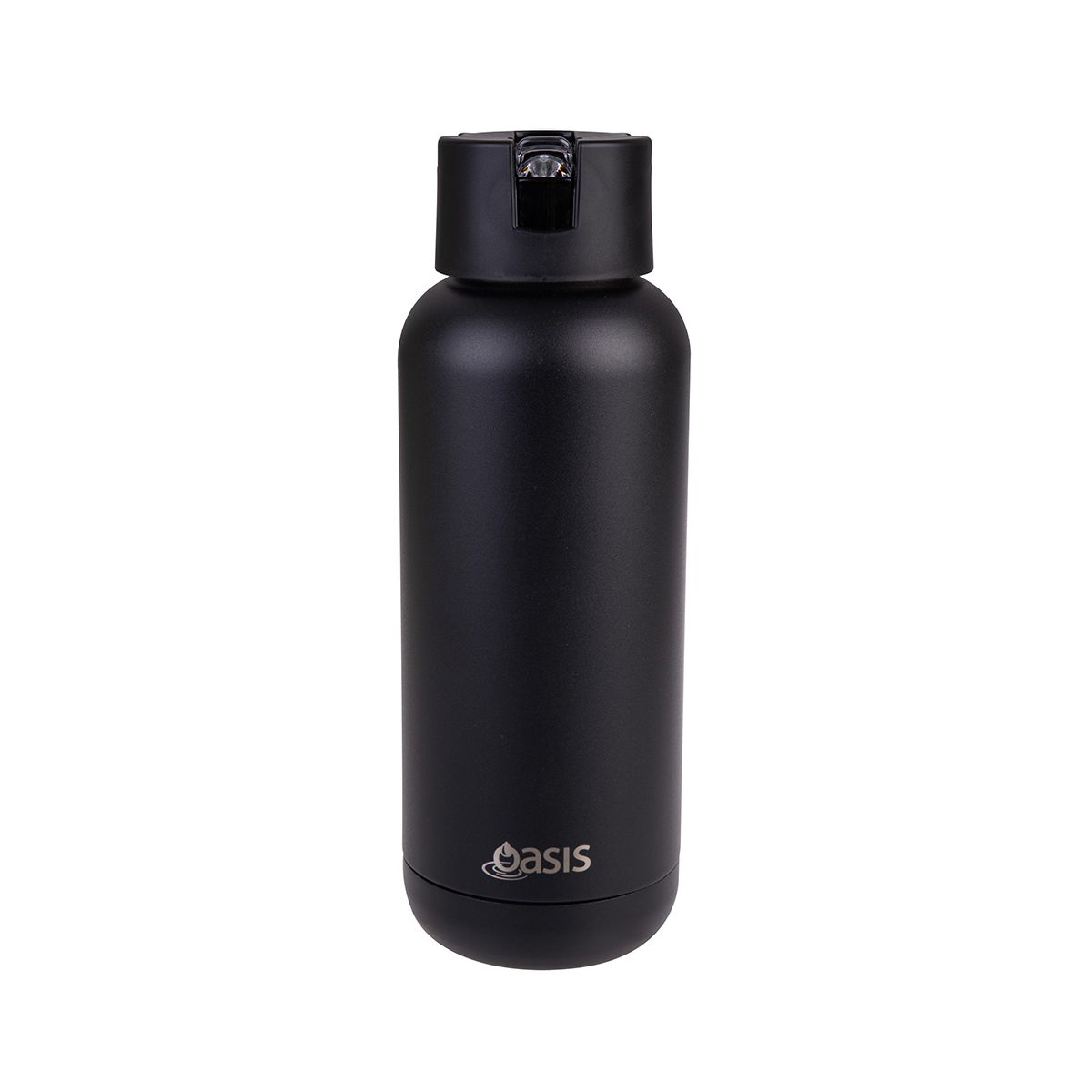 Oasis 1L Moda insulated water bottle in black