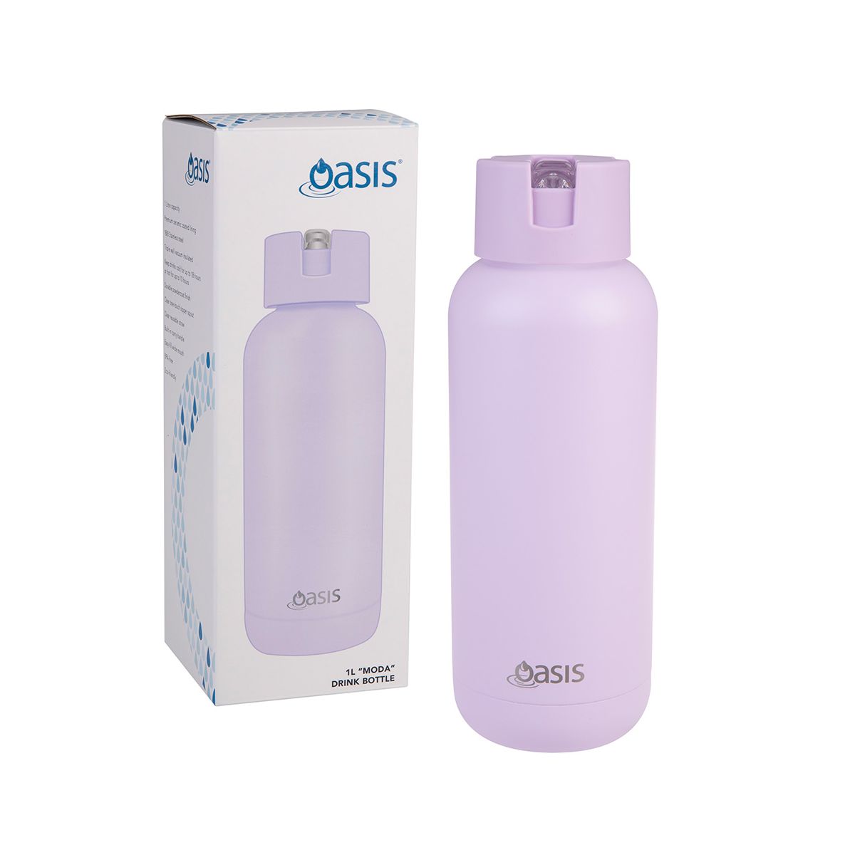 Buy Oasis Moda 1L insulated water bottle in purple
