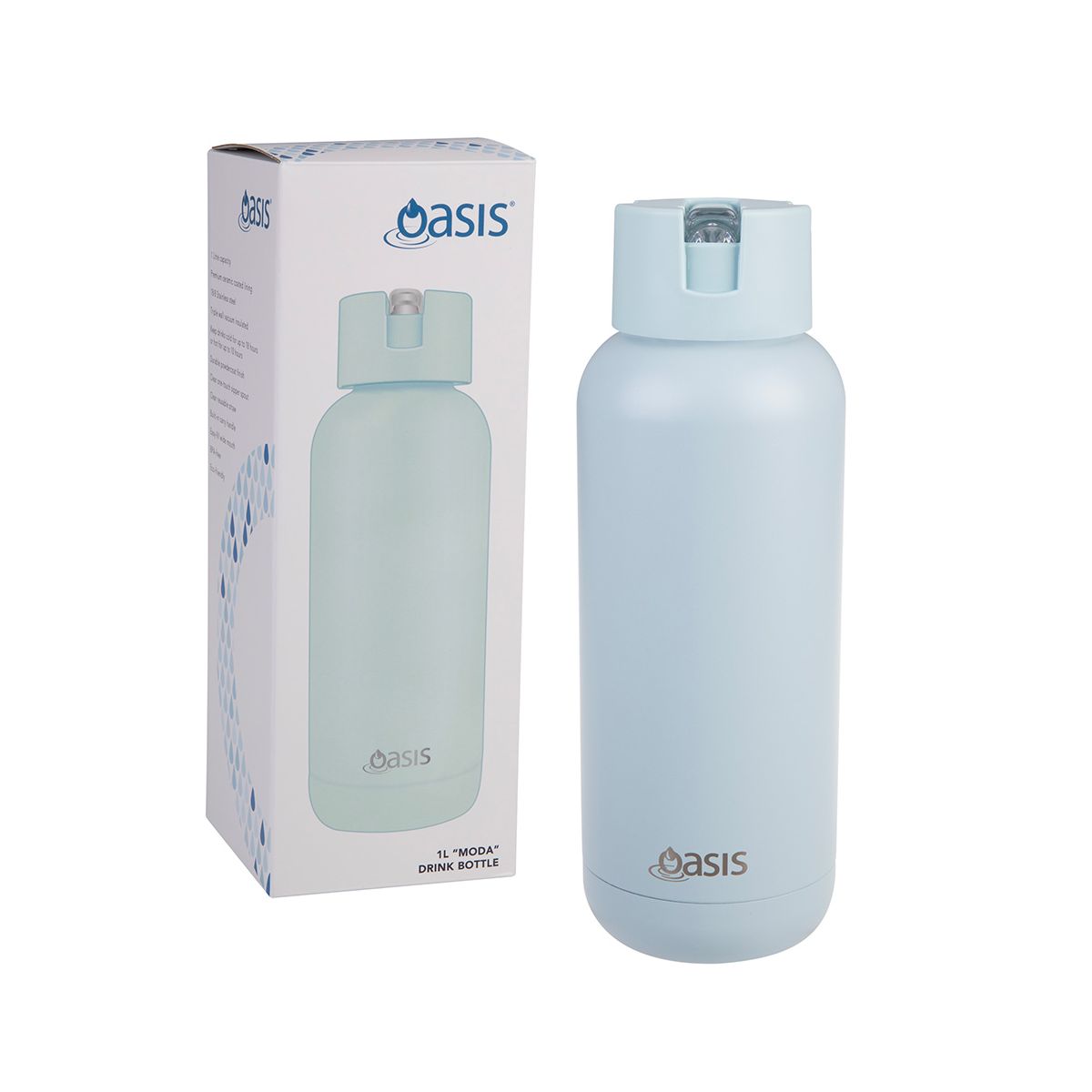 Buy Sea Mist Oasis 1L Moda insulated water bottle