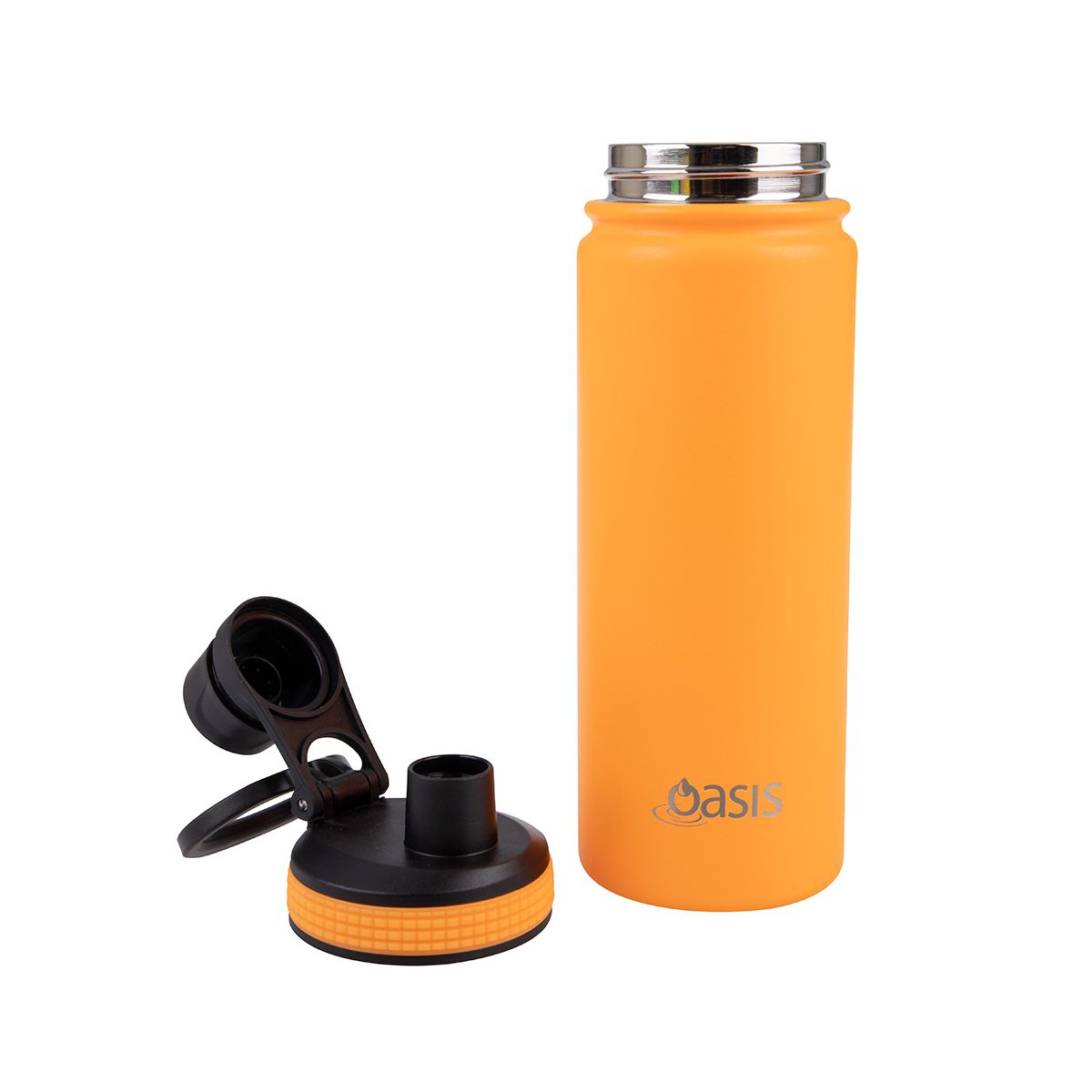 Buy Oasis 550ml Neon Orange Insulated Water Bottle
